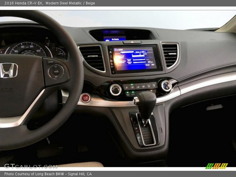 Modern Steel Metallic / Beige 2016 Honda CR-V EX
