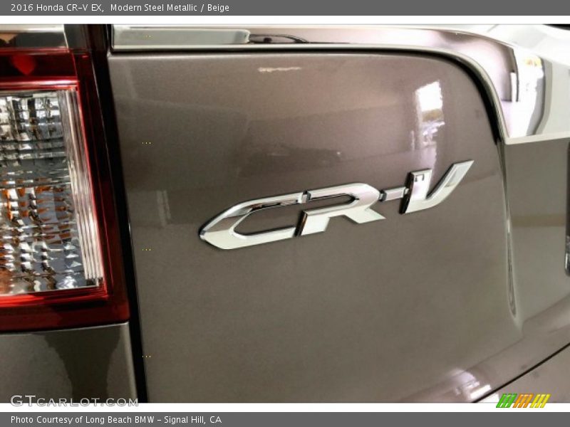 Modern Steel Metallic / Beige 2016 Honda CR-V EX