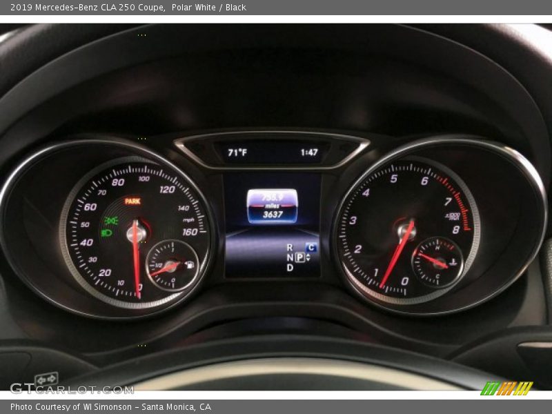 Polar White / Black 2019 Mercedes-Benz CLA 250 Coupe