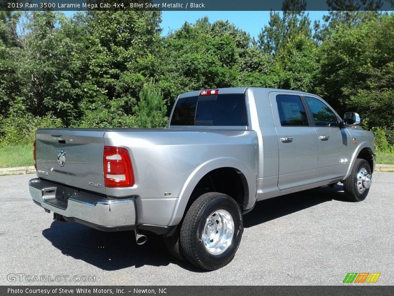 Billet Silver Metallic / Black 2019 Ram 3500 Laramie Mega Cab 4x4