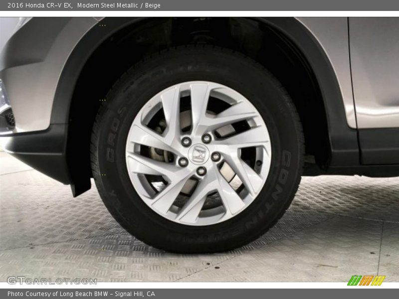 Modern Steel Metallic / Beige 2016 Honda CR-V EX