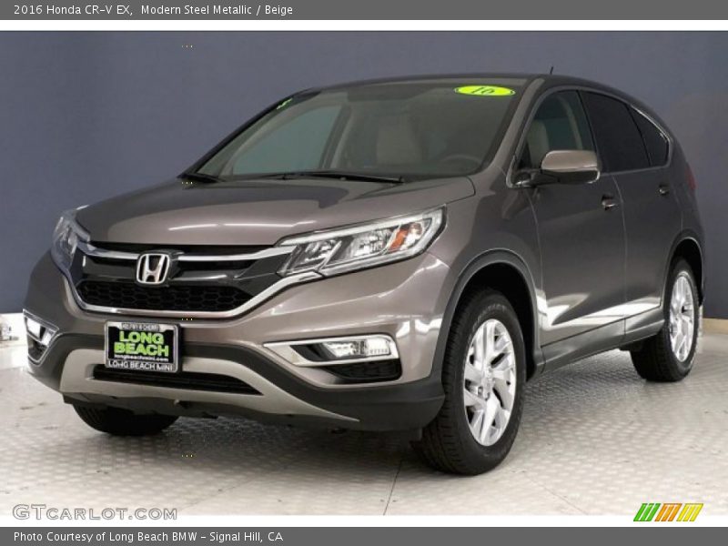 Modern Steel Metallic / Beige 2016 Honda CR-V EX