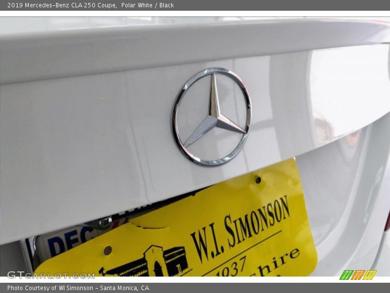 Polar White / Black 2019 Mercedes-Benz CLA 250 Coupe