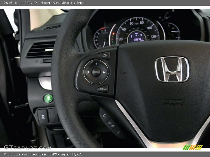 Modern Steel Metallic / Beige 2016 Honda CR-V EX
