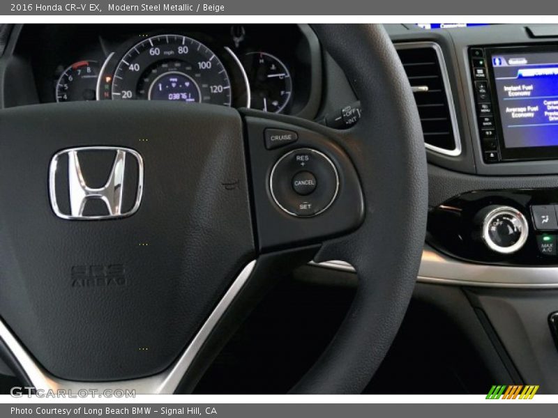 Modern Steel Metallic / Beige 2016 Honda CR-V EX
