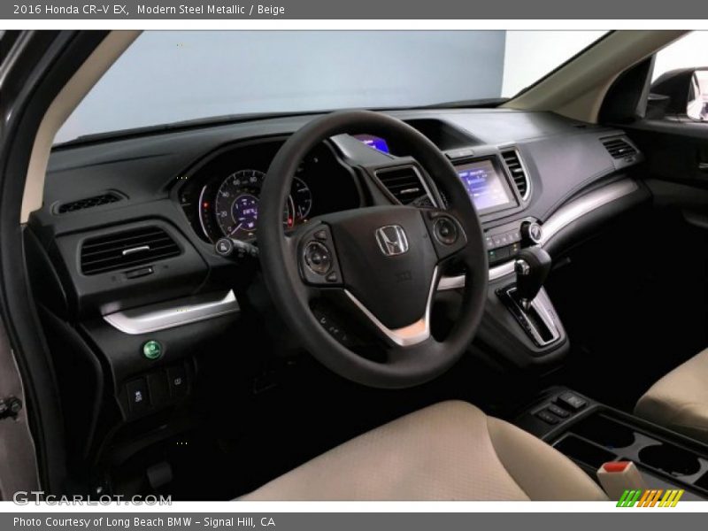 Modern Steel Metallic / Beige 2016 Honda CR-V EX
