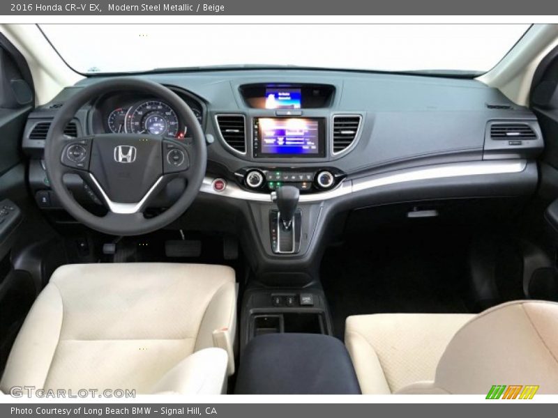 Modern Steel Metallic / Beige 2016 Honda CR-V EX