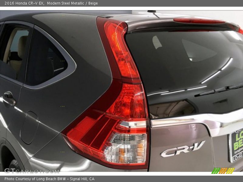 Modern Steel Metallic / Beige 2016 Honda CR-V EX