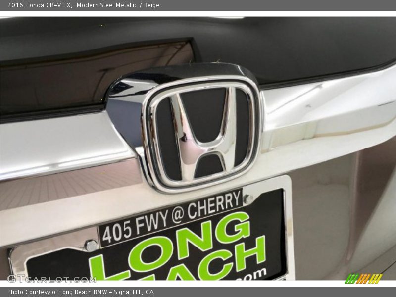 Modern Steel Metallic / Beige 2016 Honda CR-V EX