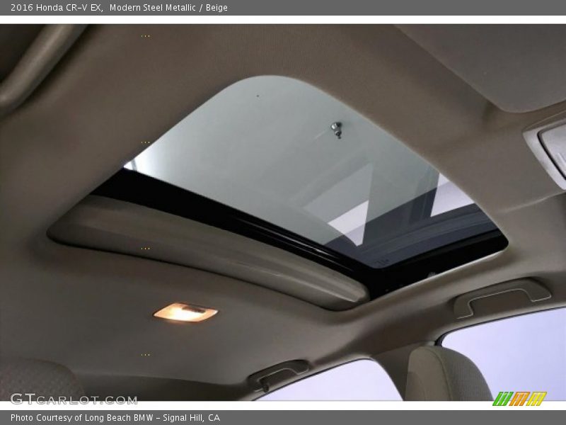 Modern Steel Metallic / Beige 2016 Honda CR-V EX