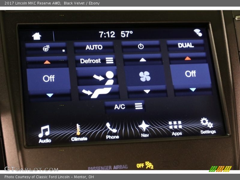Black Velvet / Ebony 2017 Lincoln MKC Reserve AWD