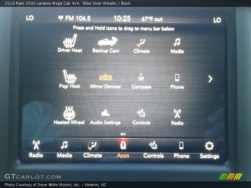 Billet Silver Metallic / Black 2019 Ram 3500 Laramie Mega Cab 4x4