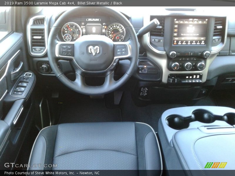 Billet Silver Metallic / Black 2019 Ram 3500 Laramie Mega Cab 4x4