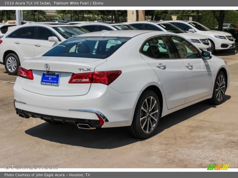 Platinum White Pearl / Ebony 2019 Acura TLX V6 Sedan