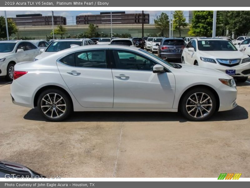 Platinum White Pearl / Ebony 2019 Acura TLX V6 Sedan