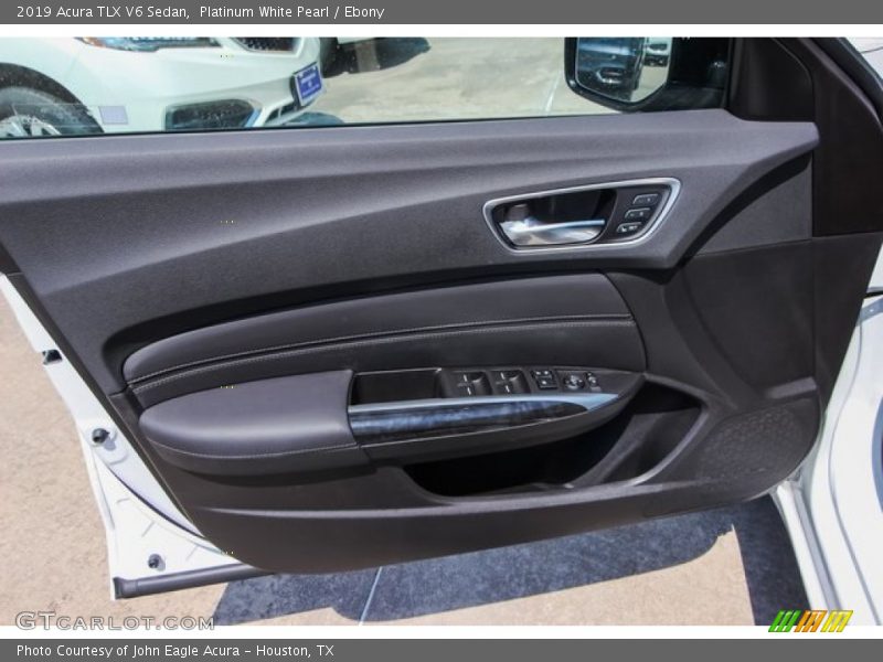 Platinum White Pearl / Ebony 2019 Acura TLX V6 Sedan