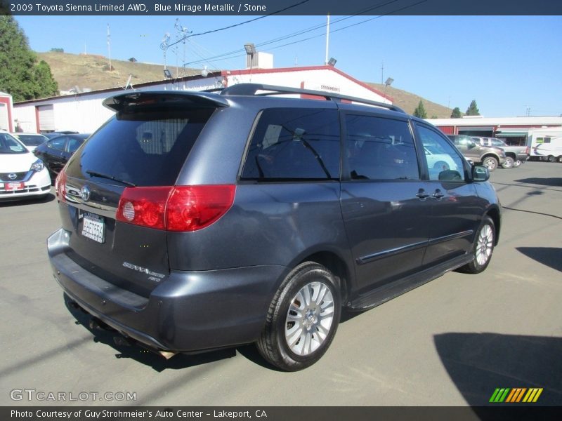 Blue Mirage Metallic / Stone 2009 Toyota Sienna Limited AWD