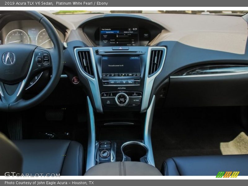 Platinum White Pearl / Ebony 2019 Acura TLX V6 Sedan