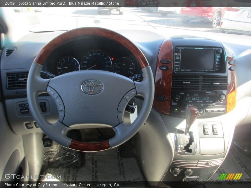 Blue Mirage Metallic / Stone 2009 Toyota Sienna Limited AWD