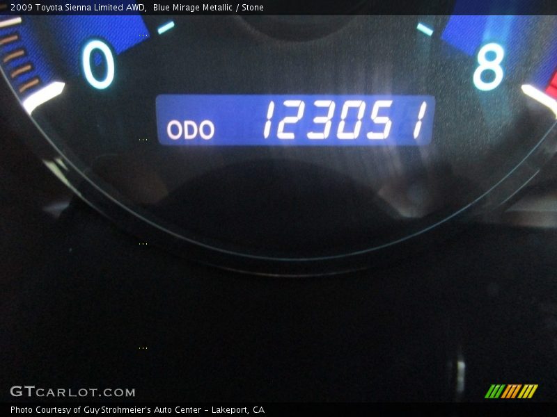 Blue Mirage Metallic / Stone 2009 Toyota Sienna Limited AWD