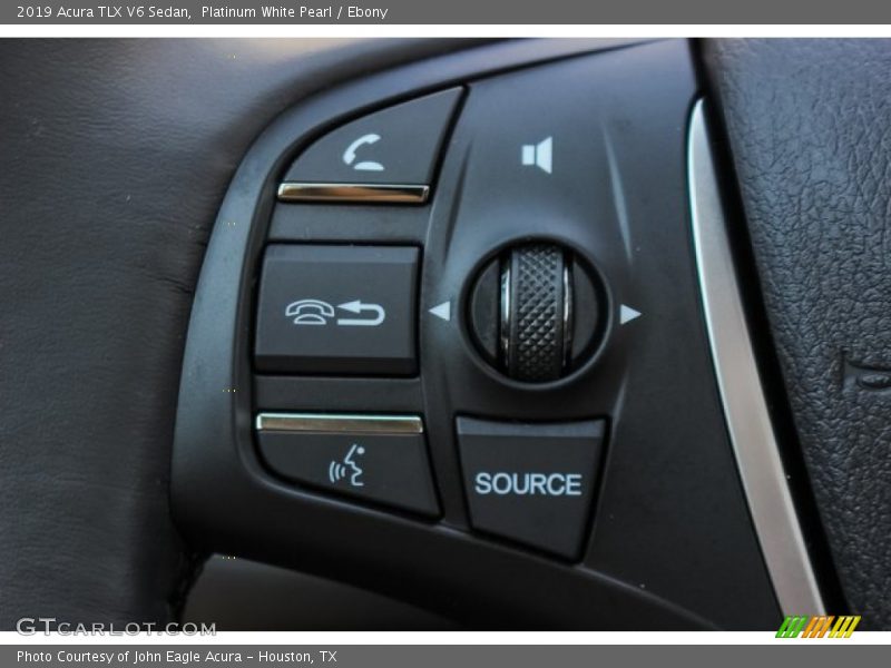 Platinum White Pearl / Ebony 2019 Acura TLX V6 Sedan