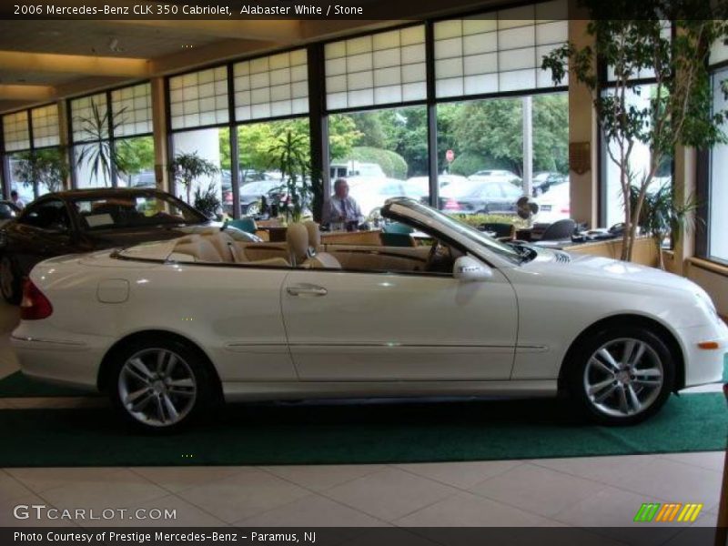 Alabaster White / Stone 2006 Mercedes-Benz CLK 350 Cabriolet