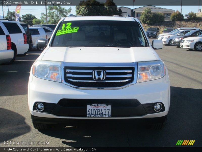 Taffeta White / Gray 2012 Honda Pilot EX-L