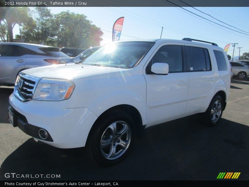 Taffeta White / Gray 2012 Honda Pilot EX-L