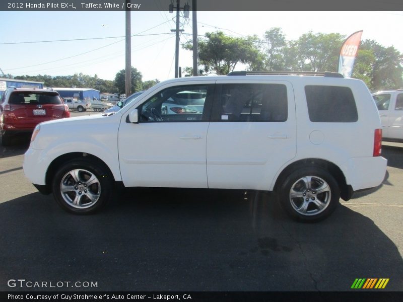 Taffeta White / Gray 2012 Honda Pilot EX-L
