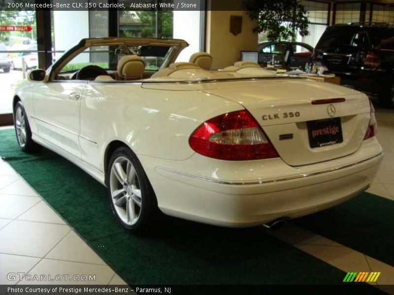 Alabaster White / Stone 2006 Mercedes-Benz CLK 350 Cabriolet