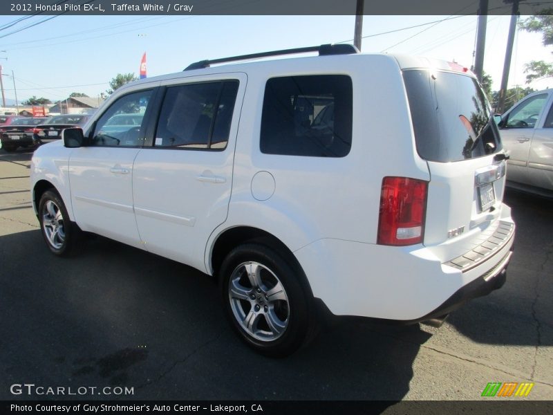 Taffeta White / Gray 2012 Honda Pilot EX-L