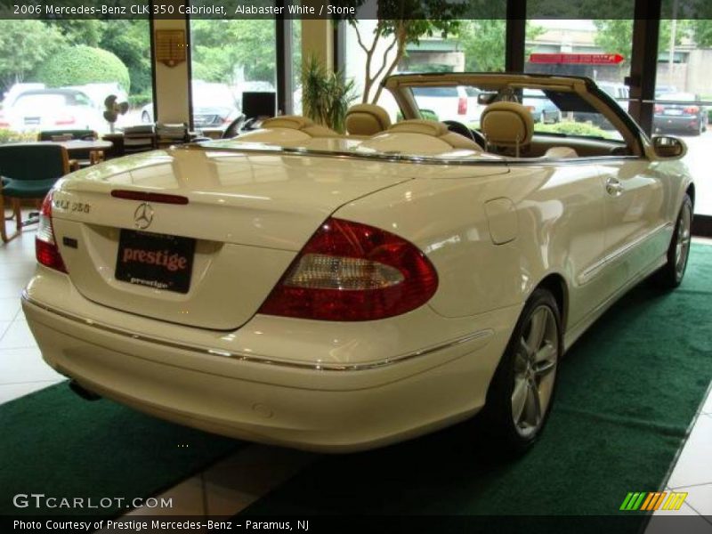 Alabaster White / Stone 2006 Mercedes-Benz CLK 350 Cabriolet