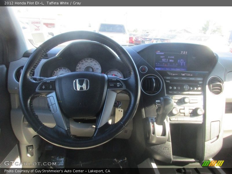 Taffeta White / Gray 2012 Honda Pilot EX-L