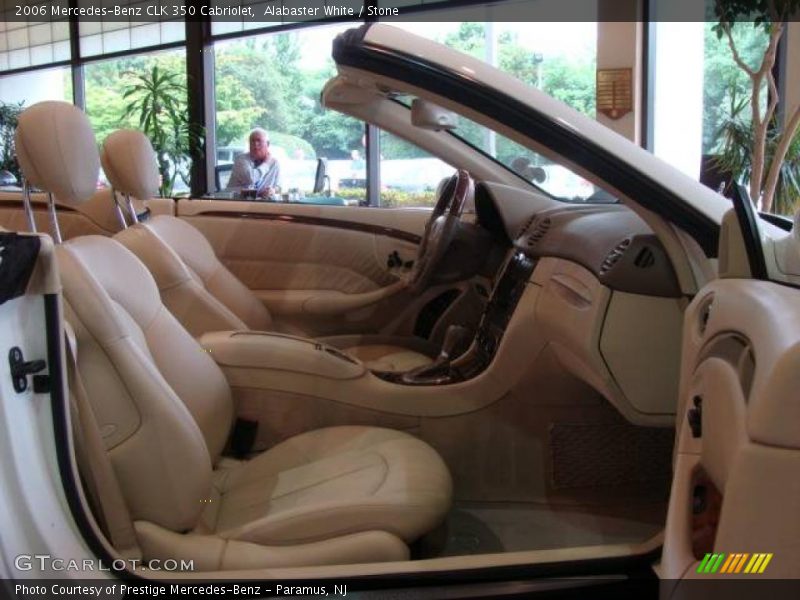 Alabaster White / Stone 2006 Mercedes-Benz CLK 350 Cabriolet