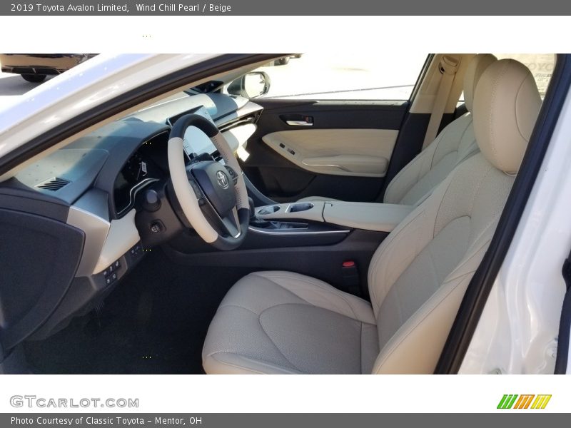 Wind Chill Pearl / Beige 2019 Toyota Avalon Limited