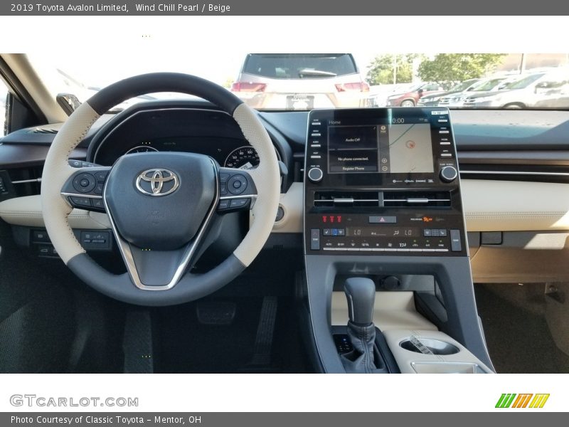 Wind Chill Pearl / Beige 2019 Toyota Avalon Limited