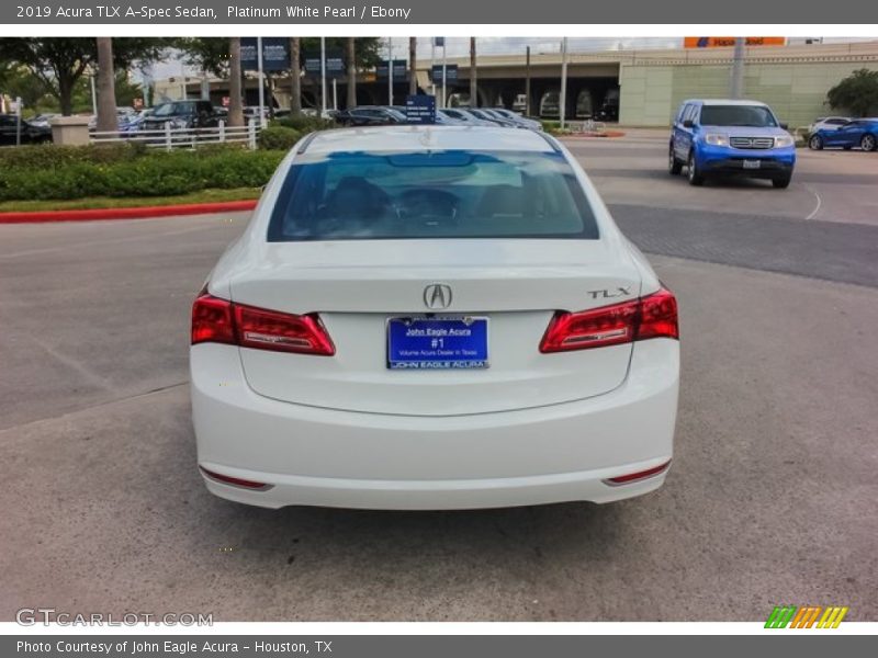 Platinum White Pearl / Ebony 2019 Acura TLX A-Spec Sedan