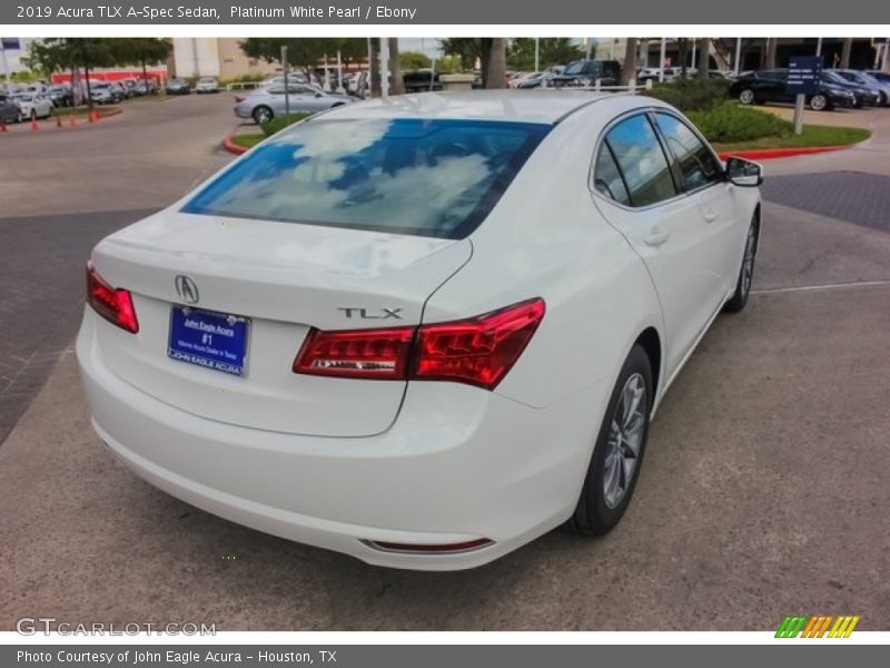 Platinum White Pearl / Ebony 2019 Acura TLX A-Spec Sedan