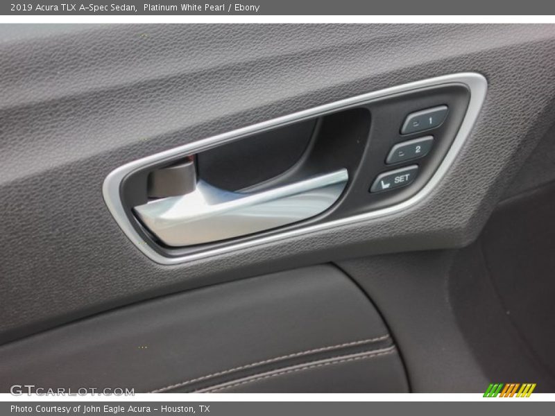 Platinum White Pearl / Ebony 2019 Acura TLX A-Spec Sedan