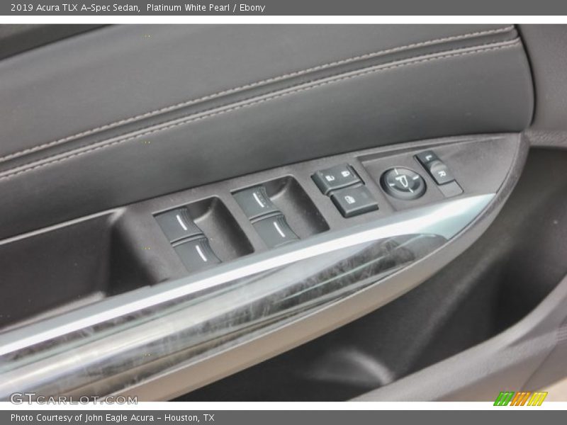 Platinum White Pearl / Ebony 2019 Acura TLX A-Spec Sedan