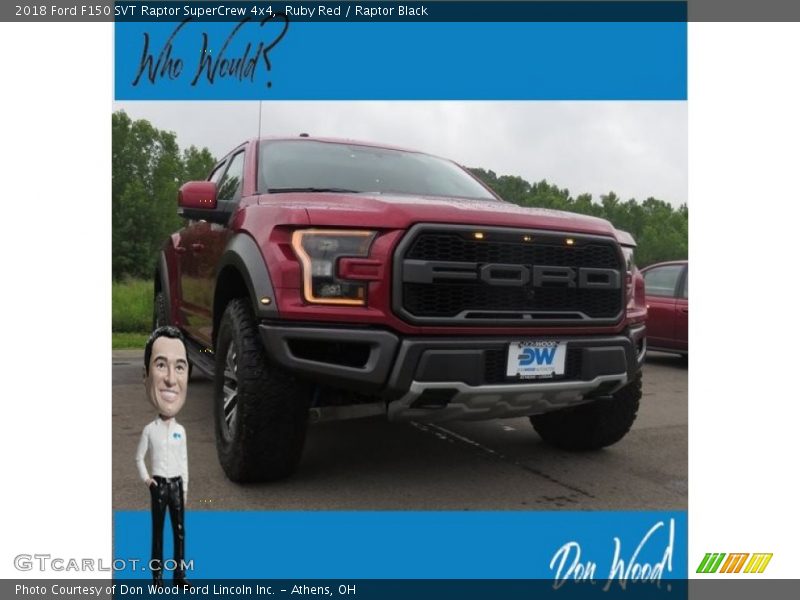 Ruby Red / Raptor Black 2018 Ford F150 SVT Raptor SuperCrew 4x4