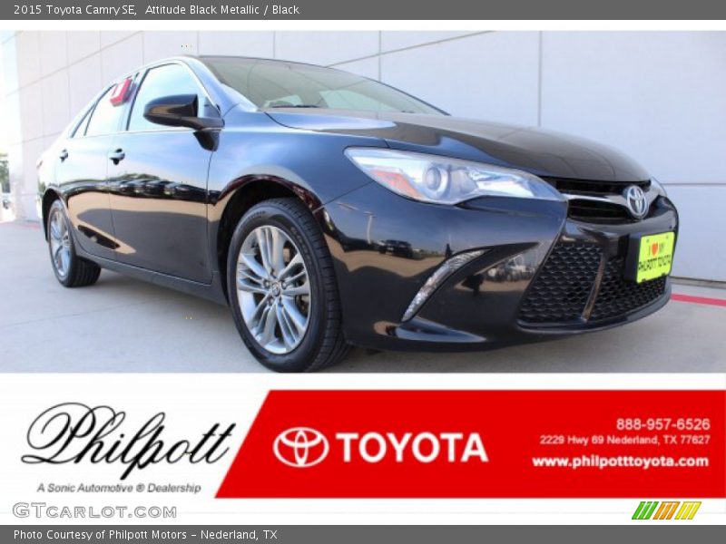 Attitude Black Metallic / Black 2015 Toyota Camry SE