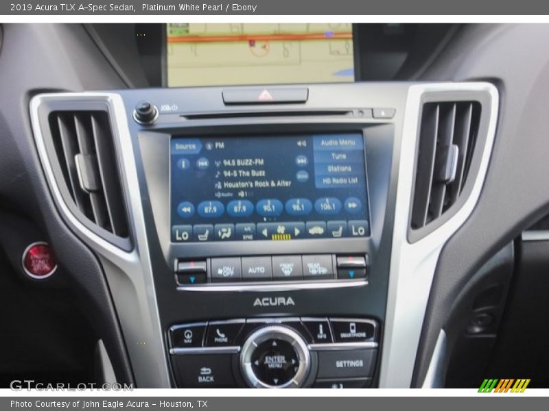 Platinum White Pearl / Ebony 2019 Acura TLX A-Spec Sedan