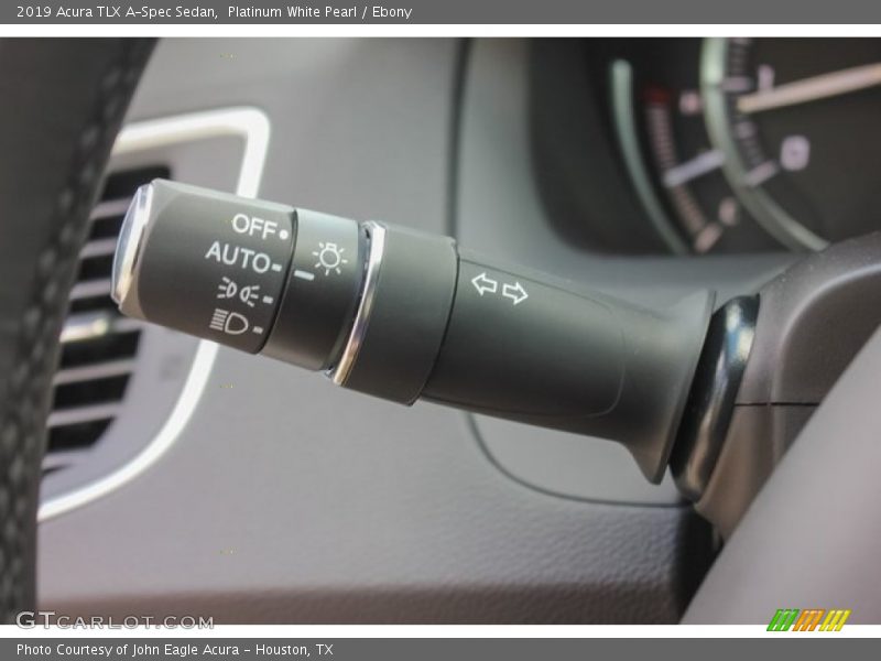 Platinum White Pearl / Ebony 2019 Acura TLX A-Spec Sedan