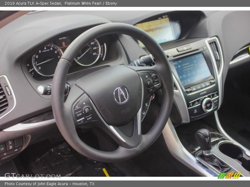 Platinum White Pearl / Ebony 2019 Acura TLX A-Spec Sedan