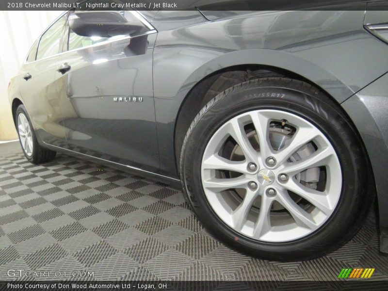 Nightfall Gray Metallic / Jet Black 2018 Chevrolet Malibu LT
