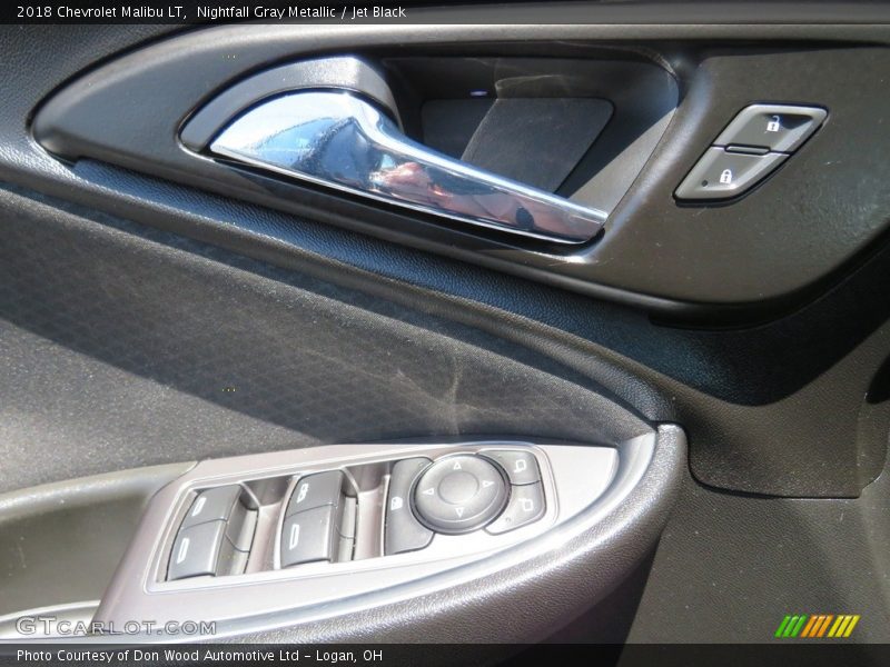 Nightfall Gray Metallic / Jet Black 2018 Chevrolet Malibu LT