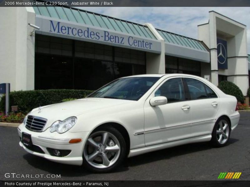 Alabaster White / Black 2006 Mercedes-Benz C 230 Sport