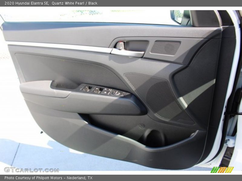 Quartz White Pearl / Black 2020 Hyundai Elantra SE