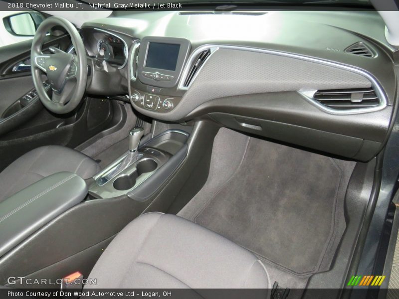 Nightfall Gray Metallic / Jet Black 2018 Chevrolet Malibu LT